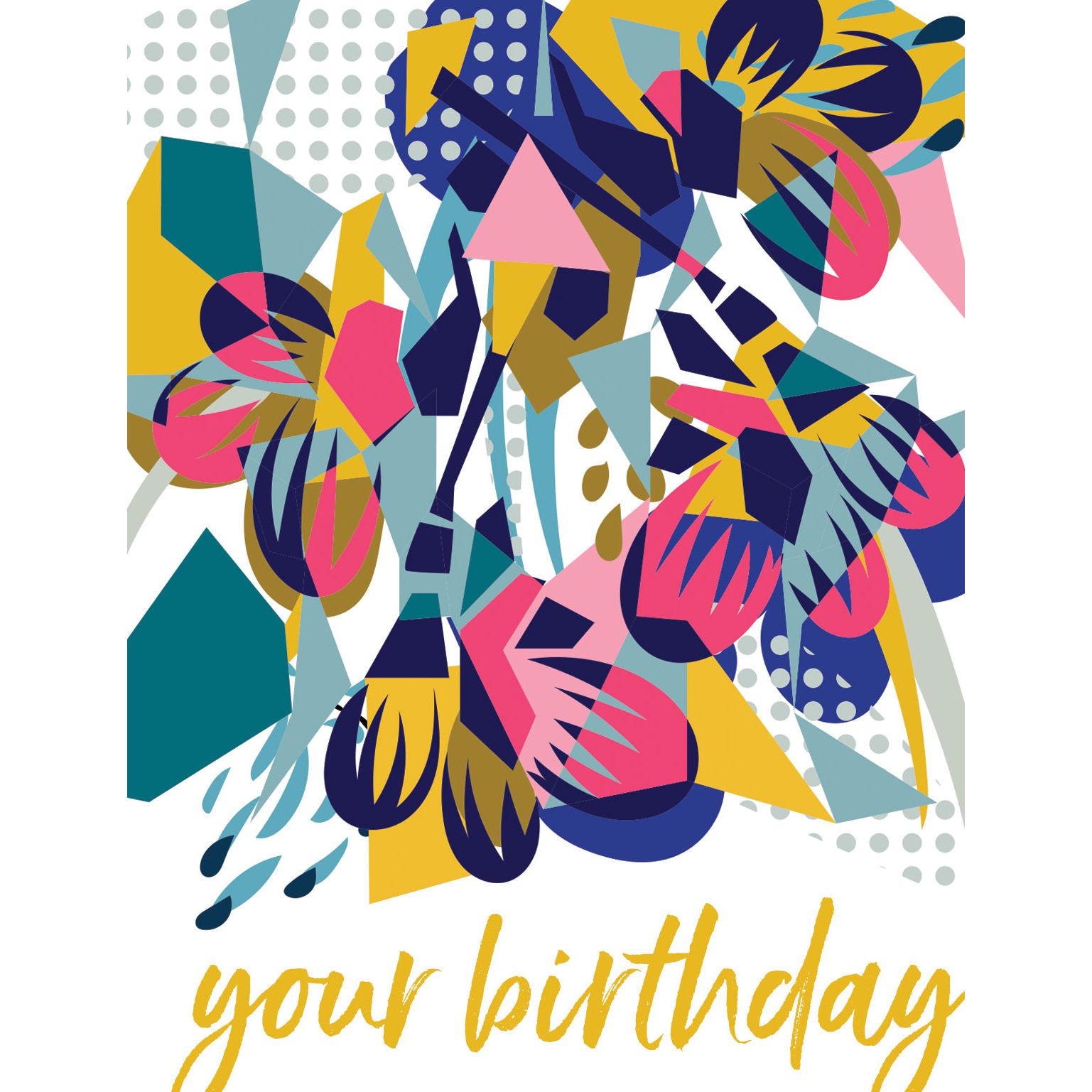 Pictura Rocks birthday card with colorful rock illustrations, from Me To You collection, suitable for celebrating birthdays.